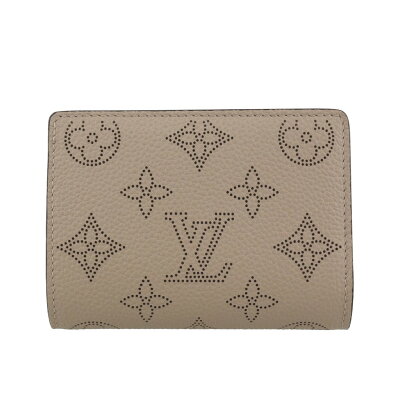 【P2倍 11/30 0時 〜12/1 24時】ルイヴィトン LOUIS VUITTON 二つ折り財布 マヒナ ポルトフォイユ・クレア ガレ M80817