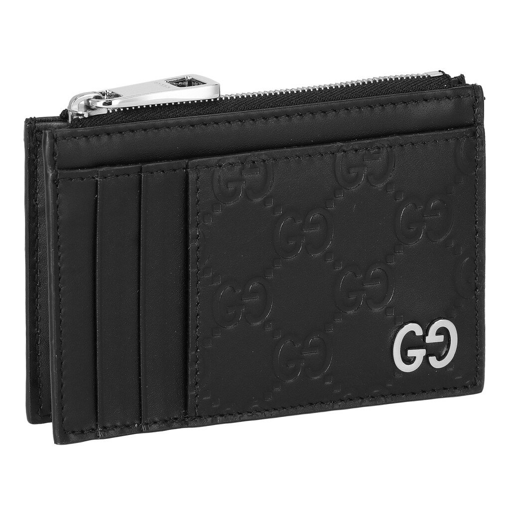 グッチ 名刺入れ（メンズ） 【P5倍 5/15 0時～5/16 2時】グッチ GUCCI カードケース メンズ シグネチャー ブラック 597560 CWC1N 1000