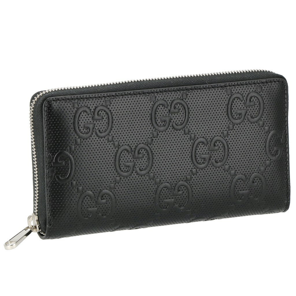 GUCCI グッチ 長財布 メンズ GGエンボス ブラック 625558 1W3AN 1000