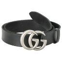 【P5倍 5/3 0時〜5/6 24時】グッチ GUCCI ベルト メンズ 95cm ブラック 414516 CVE0N 1000