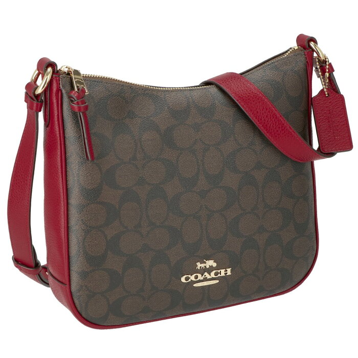 COACH OUTLET コーチ アウトレット ショルダーバッグ レディース ブラウン 1941 レッド C1649 IMRVQ