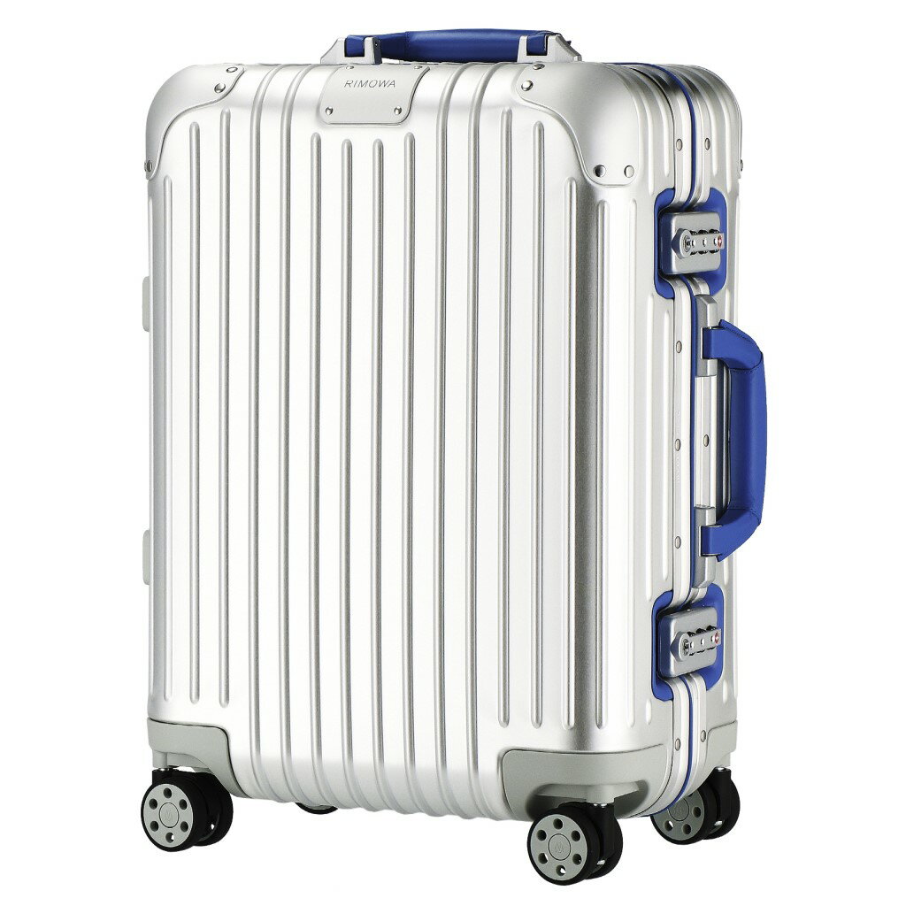 【期間限定ポイント10倍】リモワ RIMOWA スーツケース オリジナル キャビン 35L 925.90.04.1 SILVER/BLUE