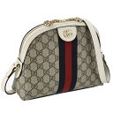 【P5倍 5/3 0時-5/6 24時】グッチ GUCCI ショルダーバッグ GGスプリーム ホワイト 499621 K05NB 9794 BEIGE WHITE