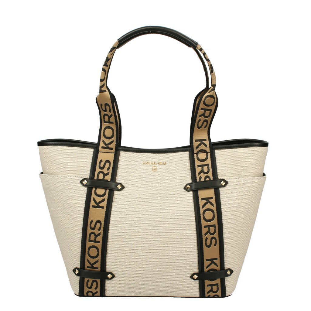 【P10倍 6/1 0時 ～ 6/2 24時】マイケルコース MICHAEL KORS トートバッグ レディース ブラック 30T2G5VT3C 006 NAT/BLACK