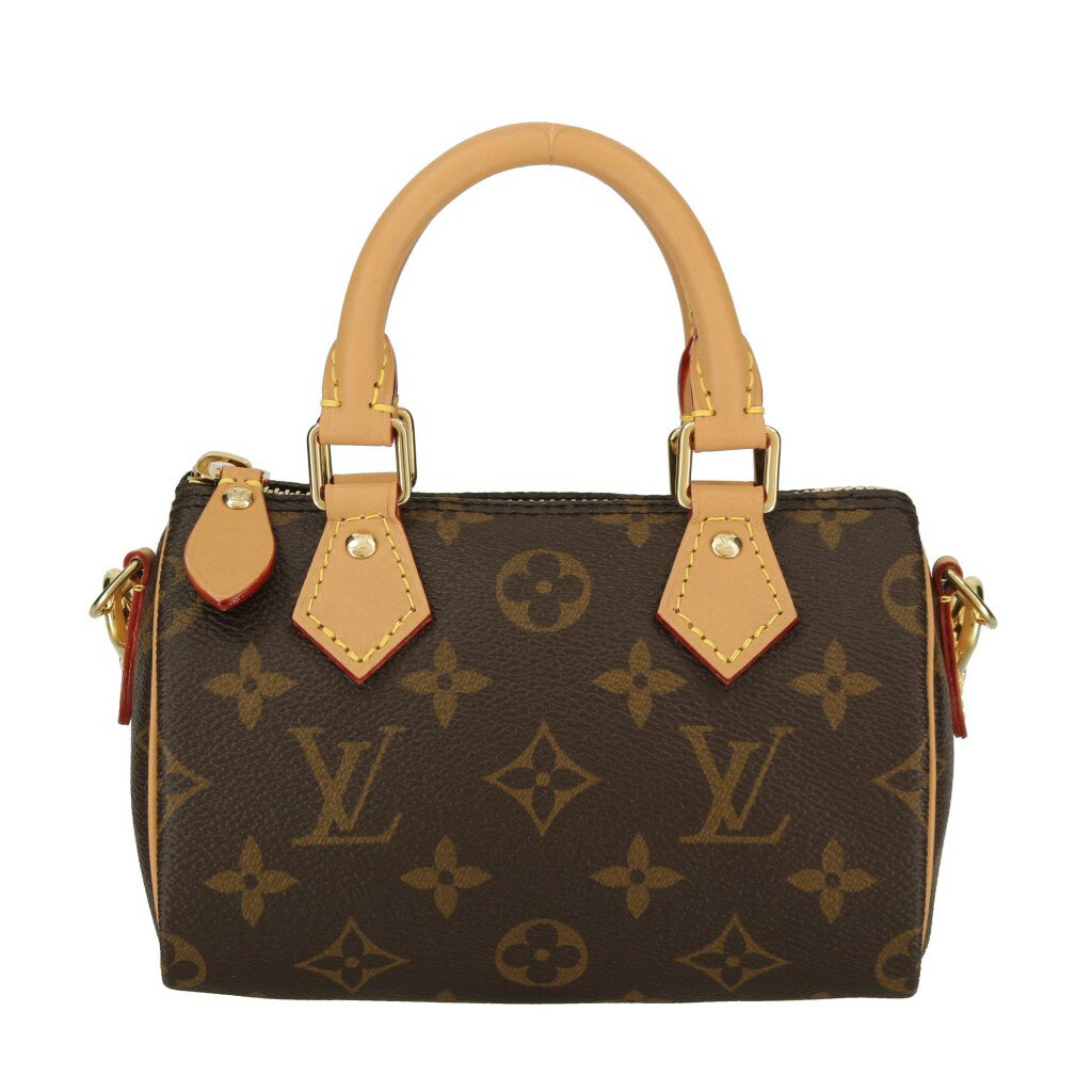 スピーディ LOUIS VUITTON ルイヴィトン ショルダーバッグ モノグラム ナノ・スピーディ M81085