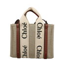 クロエ Chloe トートバッグ レディース WOODY ブラウン CHC22AS397I26 90U WHITE BROWN