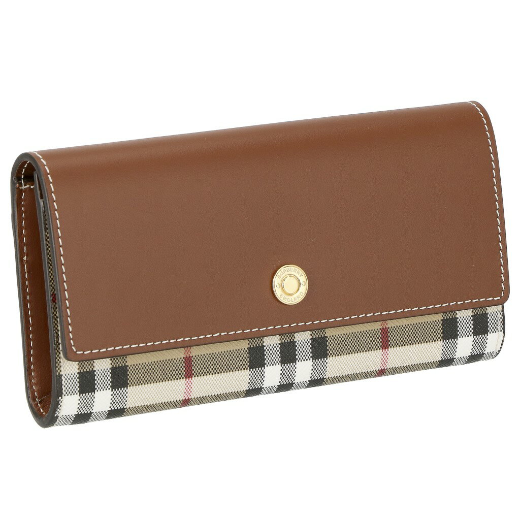 【P10倍 5/15 0時～5/16 2時】バーバリー BURBERRY 長財布 レディース ヴィンテージチェック ブラウン 8057973 A.BEIGE/TAN