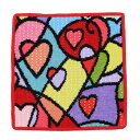 【P5倍 7/12 0時~7/13 24時】フェイラー FEILER ハンドタオル Heart Beat 120 RED