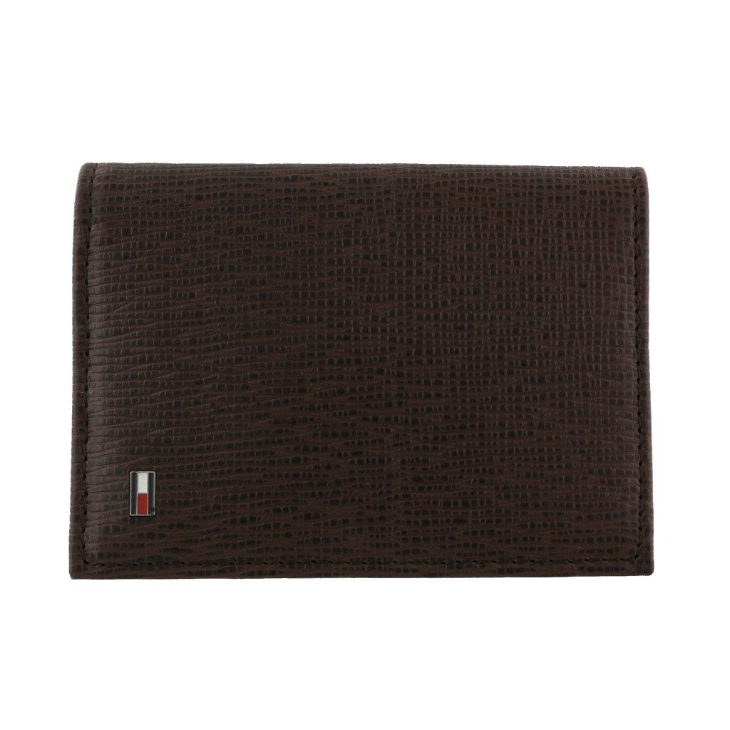 トミーヒルフィガー 名刺入れ（メンズ） TOMMY HILFIGER トミーヒルフィガー カードケース メンズ ブラウン 31TL200031-200 BROWN BROWN