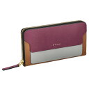 マルニ 長財布 レディース マルニ MARNI 長財布 レディース PFMOE11U09 LV520 Z563N PLUM ASH MOCA