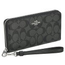 【P10倍 3/29 10時～4/1 24時】コーチ アウトレット COACH 長財布 レディース シグネチャー ブラック C4452 SVTSQ