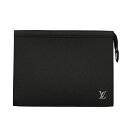 タイガ 【P2倍 5/3 0時-5/6 24時】LOUIS VUITTON ルイヴィトン クラッチバッグ タイガ ポシェット・ヴォワヤージュ M30450 ノワール