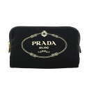 【P10倍 3/29 10時～4/1 24時】プラダ PRADA ポーチ レディース CANAPA LOGO ブラック 1NA693 20L F0N12 NERO+TALCO