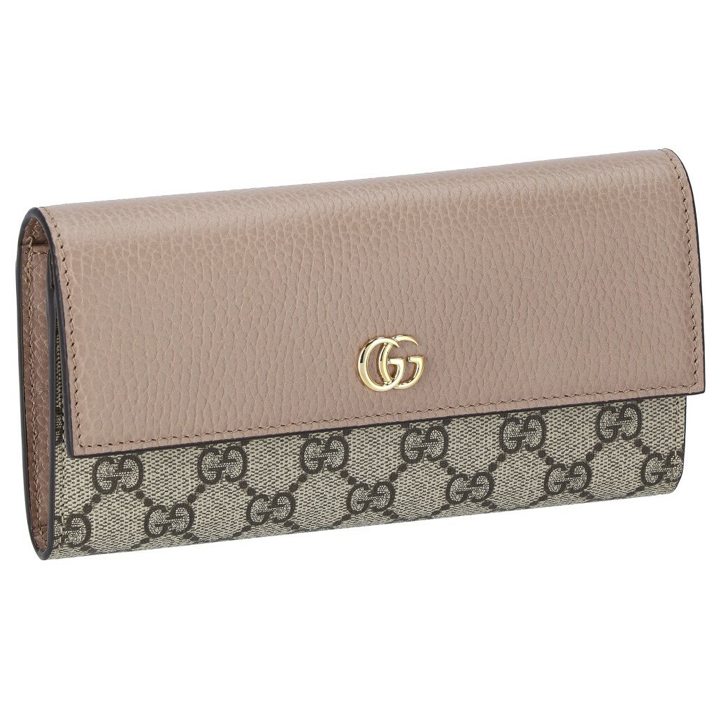 グッチ 財布（レディース） 【P5倍 5/9 20時-5/12 24時】グッチ GUCCI 長財布 レディース GG マーモント ベージュ 456116 17WAG 5788