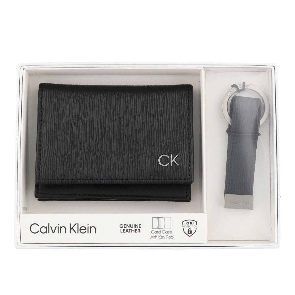 カルバンクライン 名刺入れ（メンズ） 【P10倍 5/9 20時-5/12 24時】カルバンクライン Calvin Klein カードケース メンズ ブラック 31CK330017 BLACK