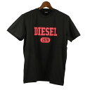 【P5倍 4/20 0時 ～ 4/21 24時】ディーゼル DIESEL Tシャツ メンズ T-DIEGOR-K46 Lサイズ ブラック A03824-0GRAI 9XX BK