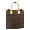 ルイヴィトン トートバッグ レディース 【P2倍 5/3 0時-5/6 24時】ルイヴィトン LOUIS VUITTON トートバッグ モノグラム サックプラ PM ブラウン M46263