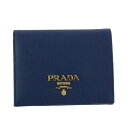 プラダ PRADA 二つ折り財布 レディース SAFFIANO METAL ブルー 1MV204 F0016 BLUETTE