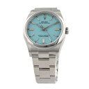 【P2倍 7/25 0時〜7/27 24時】ROLEX ロレックス 腕時計 オイスターパーペチュアル 36 メンズ 126000 ターコイズブルー プレゼント ...