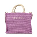 【P5倍 5/9 20時-5/12 24時】マルニ MARNI かごバッグ レディース ピンク SHMP0077U0 P3860 00C04 LIGHT LILAC A4