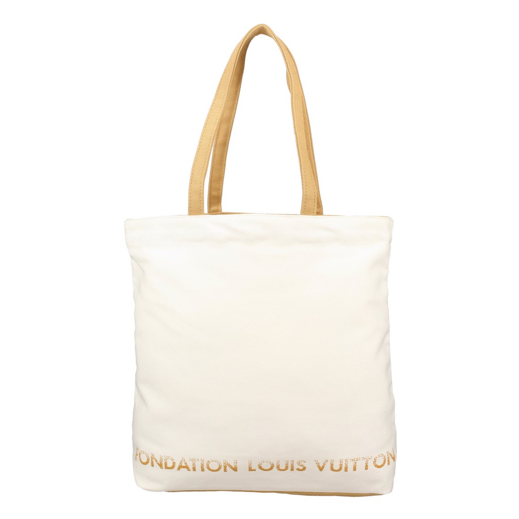 ルイヴィトン LOUIS VUITTON トートバッグ ホワイト 2337820358 WHITE 無地 ロゴ A4サイズ収納可