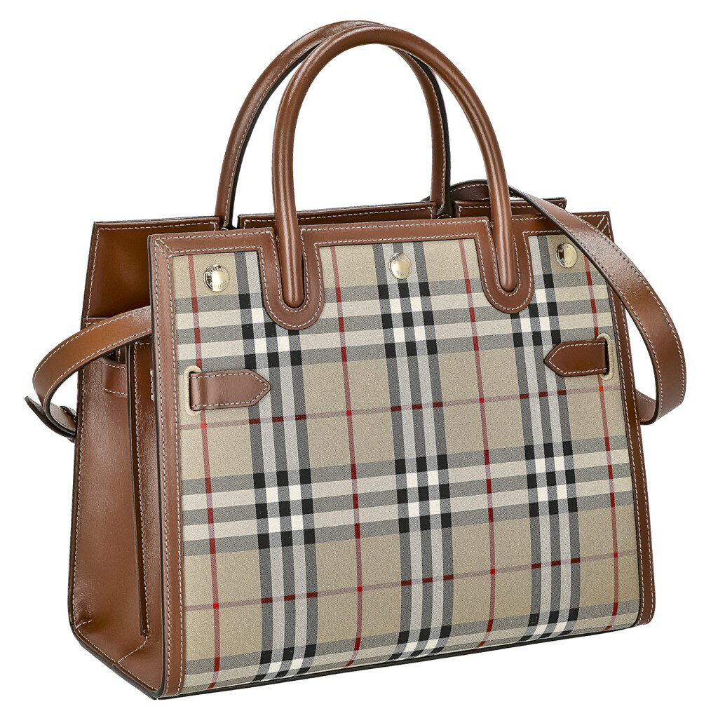 バーバリー トートバッグ（レディース） 【P10倍 5/9 20時-5/12 24時】BURBERRY バーバリー トートバッグ レディース チェック ブラウン 8025274 ARCHIVE BEIGE