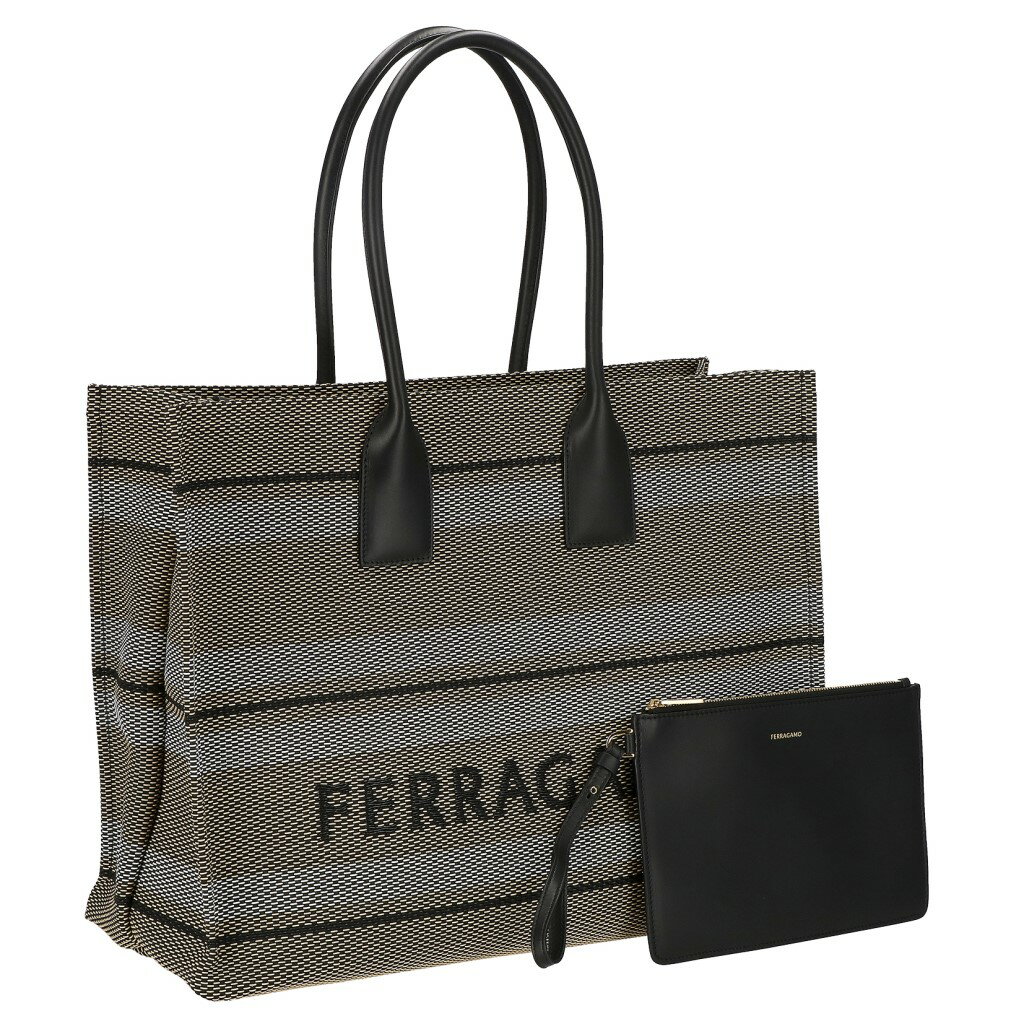 【P5倍 10/4 20時〜10/10 24時】フェラガモ Ferragamo トートバッグ レディース ブラック 214955 BENEO