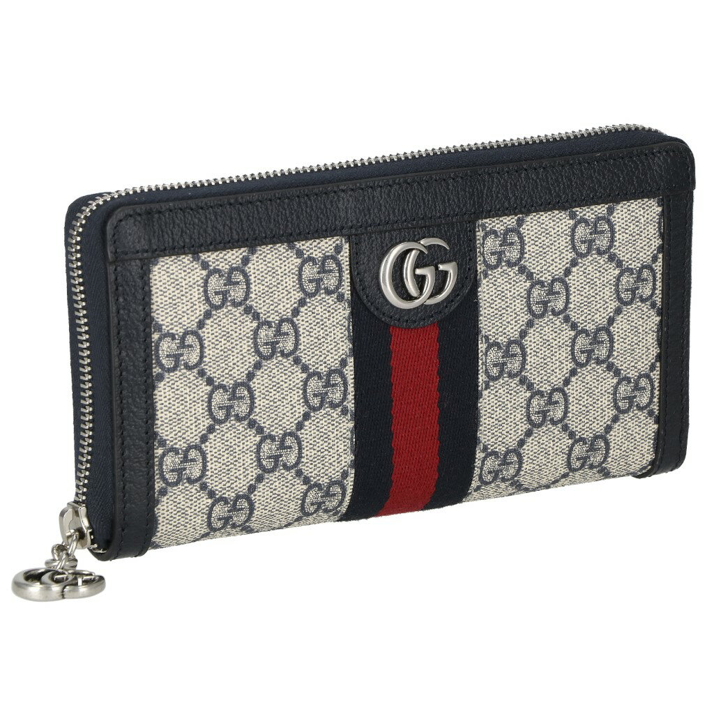 グッチ 財布（レディース） 【P5倍 5/9 20時-5/12 24時】グッチ GUCCI 長財布 レディース オフィディア ブルー 523154 96IWN 4076