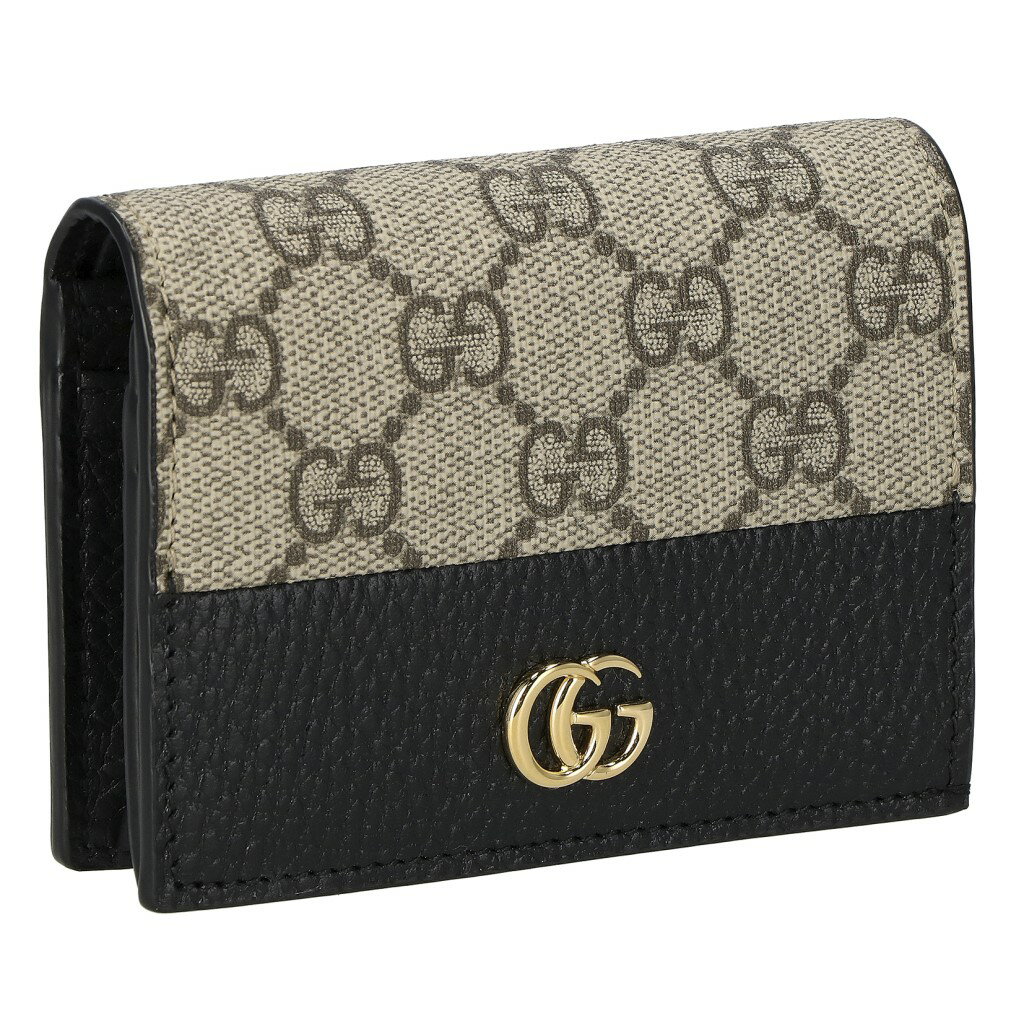 グッチ 名刺入れ 【P5倍 6/1 0時 ～ 6/2 24時】グッチ GUCCI カードケース レディース GGマーモント ブラック 658610 17WAG 1283