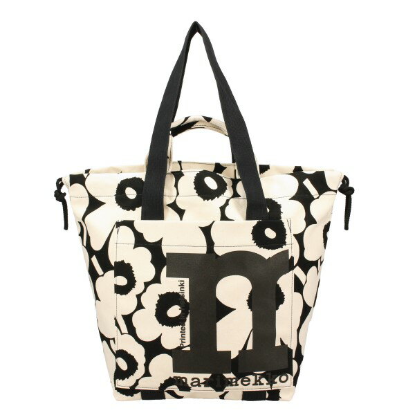 }bR g[gobO fB[X UNIKKO EjbR MONO CITY TOTE ubN marimekko 92196 908 COTTON/ BLACK