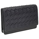 【P2倍 5/3 0時-5/6 24時】ボッテガヴェネタ カードケース メンズ イントレチャート ブラック BOTTEGA VENETA 133945 V0016 8806