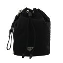 【P5倍 4/24 20時~4/27 24時】プラダ ポーチ レディース Re-Nylon ブラック PRADA 1NS369 R067 F0002 NERO