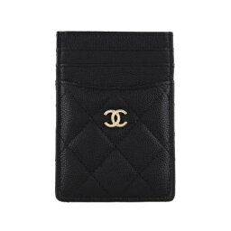 シャネル 名刺入れ（レディース） シャネル カードケース レディース ブラック CHANEL AP3595 B10583 C3906 BLACK