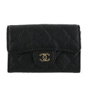 シャネル カードケース・名刺入れ シャネル カードケース レディース ブラック CHANEL AP0214 Y01864 C3906