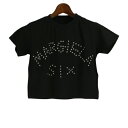 エムエム6 メゾンマルジェラ Tシャツ 半袖 レディース ブラック MM6 MAISON MARGIELA S62GD0121S23588 900 BLACK S ロゴ