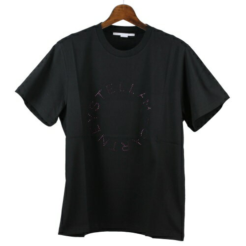 【P5倍 8/15 0時〜8/17 24時】ステラマッカートニー Tシャツ 半袖 レディース ブラック Stella McCartney 6J0158 3SPX38 1000 BLACK XS ロゴ