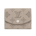 【P2倍 5/3 0時-5/6 24時】ルイヴィトン 三つ折り財布 マヒナ ポルトフォイユ・イリス XS ベージュ LOUIS VUITTON M82437 ガレ