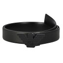 【P5倍 7/12 0時~7/13 24時】エンポリオアルマーニ ベルト メンズ EMPORIO ARMANI Y4S642 YQ48K 81386 ブラック エンポリオ・アルマーニ