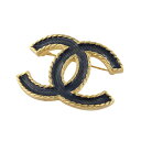 【P5倍 5/3 0時〜5/6 24時】シャネル ブローチ レディース ブラック CHANEL ABC726 B15375 NU456 GOLD BLACK