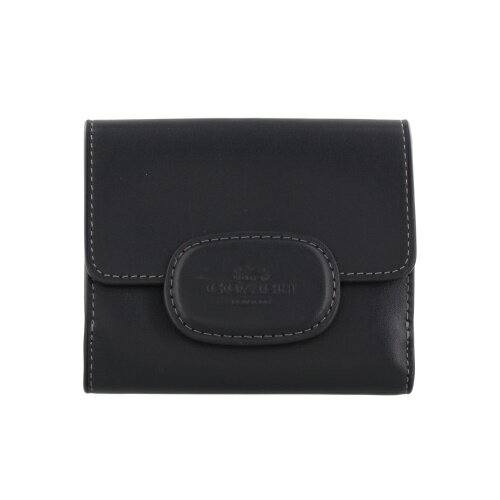 コーチ アウトレット 二つ折り財布 レディース エライザ スモール ウォレット ブラック COACH OUTLET CT985 QB/BKのサムネイル