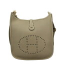 【P2倍 6/7 0時〜6/8 24時】エルメス エヴリンIII 29 エトゥープ トリヨンクレマンスゴールド金具 W刻印 HERMES Evelyne3 PM(4)