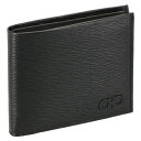 【P10倍 7/9 0時〜7/11 2時 】フェラガモ 二つ折り財布 メンズ ブラック FERRAGAMO 66A063 NERO/D.RAIN