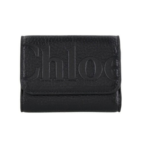 楽天GINZA LoveLove（銀座ラブラブ）クロエ 三つ折り財布 レディース TRI FOLD WALLET ブラック CHLOE CHC24WP451 001 BLACK
