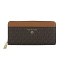 【P5倍 7/19 20時〜7/21 24時】マイケルコース 長財布 レディース JET SET CHARM MK SIG ブラウン MICHAEL KORS ...