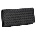 【P2倍 9/4 20時-9/7 24時】ボッテガヴェネタ 長財布 メンズ イントレチャート ブラック BOTTEGA VENETA 120697 V47W1 1000