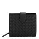 【P2倍 9/4 20時-9/7 24時】ボッテガヴェネタ 二つ折り財布 メンズ イントレチャート ブラック BOTTEGA VENETA 121059 V3UN1 8803