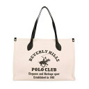 【P5倍 7/12 0時~7/13 24時】ビバリーヒルズポロクラブ トートバッグ レディース ホワイト BEVERLY HILLS POLO CLUB BH2013N キナリ/ブラック