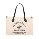 【P5倍 7/12 0時~7/13 24時】ビバリーヒルズポロクラブ トートバッグ レディース ネイビー BEVERLY HILLS POLO CLUB BH2013N キナリ/ネイビー