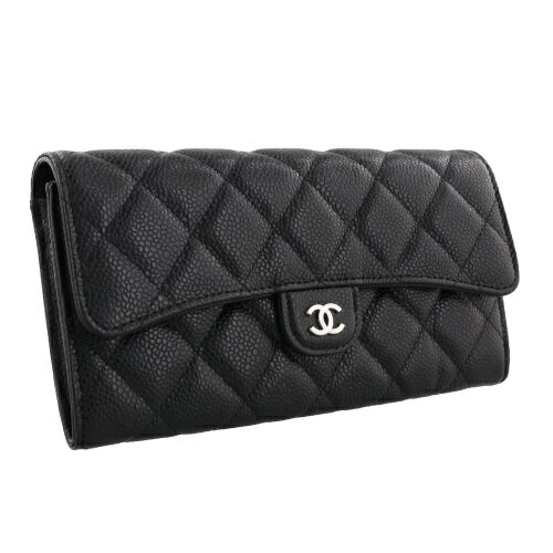 【P5倍 3/21 20時～3/27 2時】シャネル CHANEL 長財布 レディース マトラッセ ブラック AP0241 Y01588 C3906