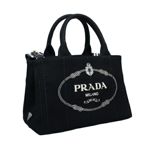 PRADA プラダ トートバッグ レディース カナパ ブラック 1BG439 V ROO ZKI F0N12 NERO+TALCO